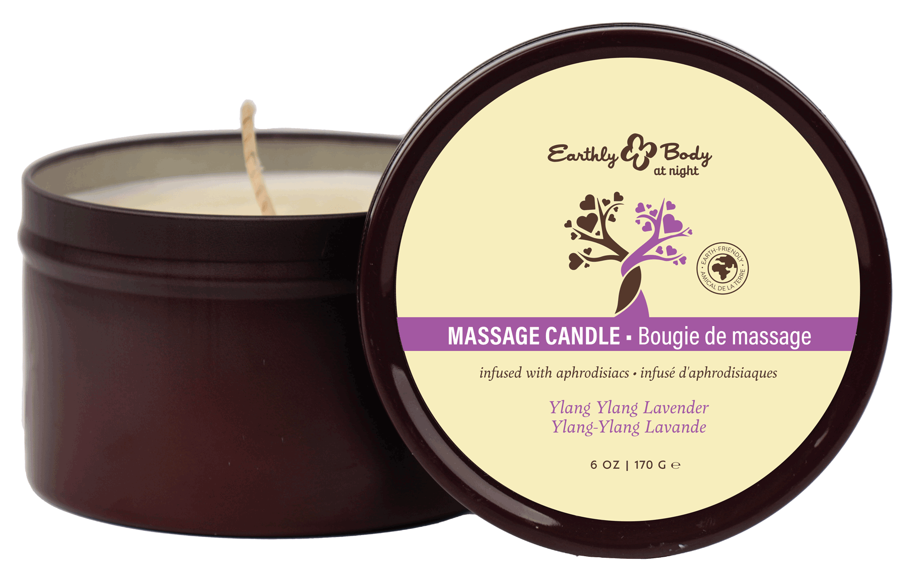 Earthly Body at Night Aphrodisiac PrePack Bath Fizzers and Candles 16pcs plus tester and candle warmer